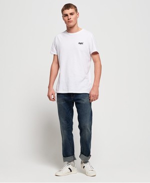 Superdry Daman Straight Férfi Farmer Kék | WLRXH0654